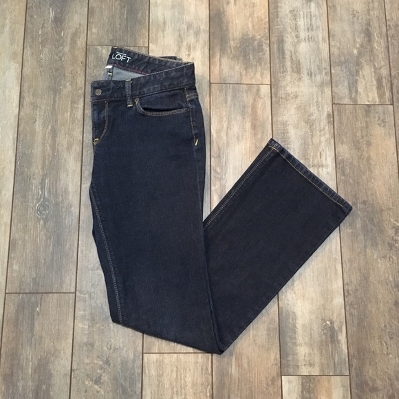 LOFT Denim - ❤️ Ann Taylor LOFT Curvy Boot Size 6 Dark Wash